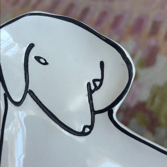 🐩Anthropologie Pet Study Trinket Dish Dachshund Dog Leah Reena Goren Ceramic - Picture 13 of 16